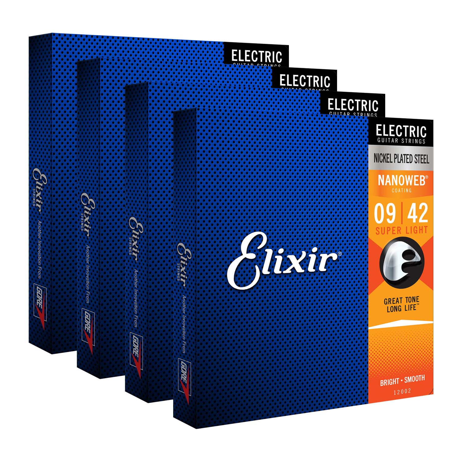 Elixir 12002 струны для электрогитары anti rust nanoweb super light фото 113