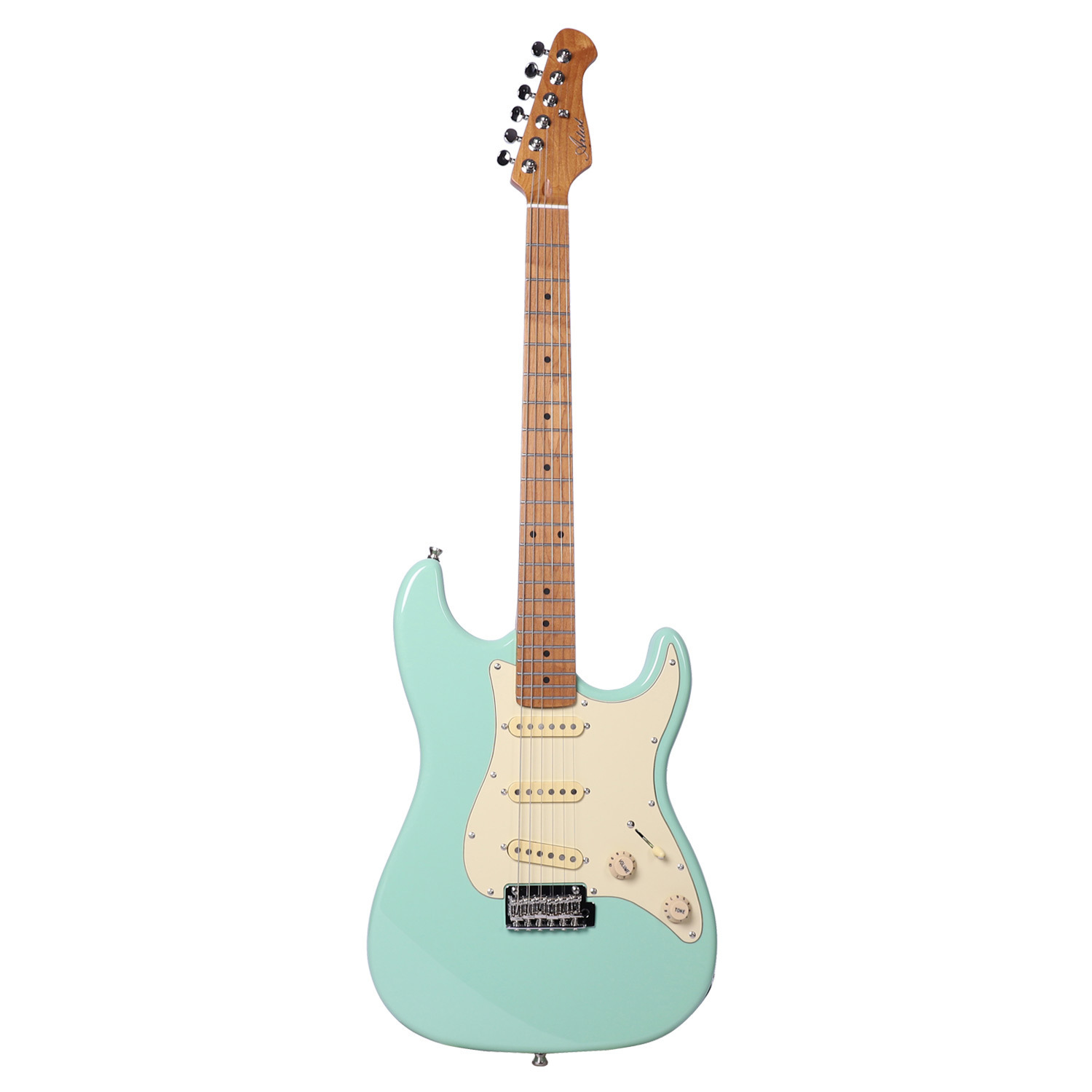 seafoam green strat maple neck