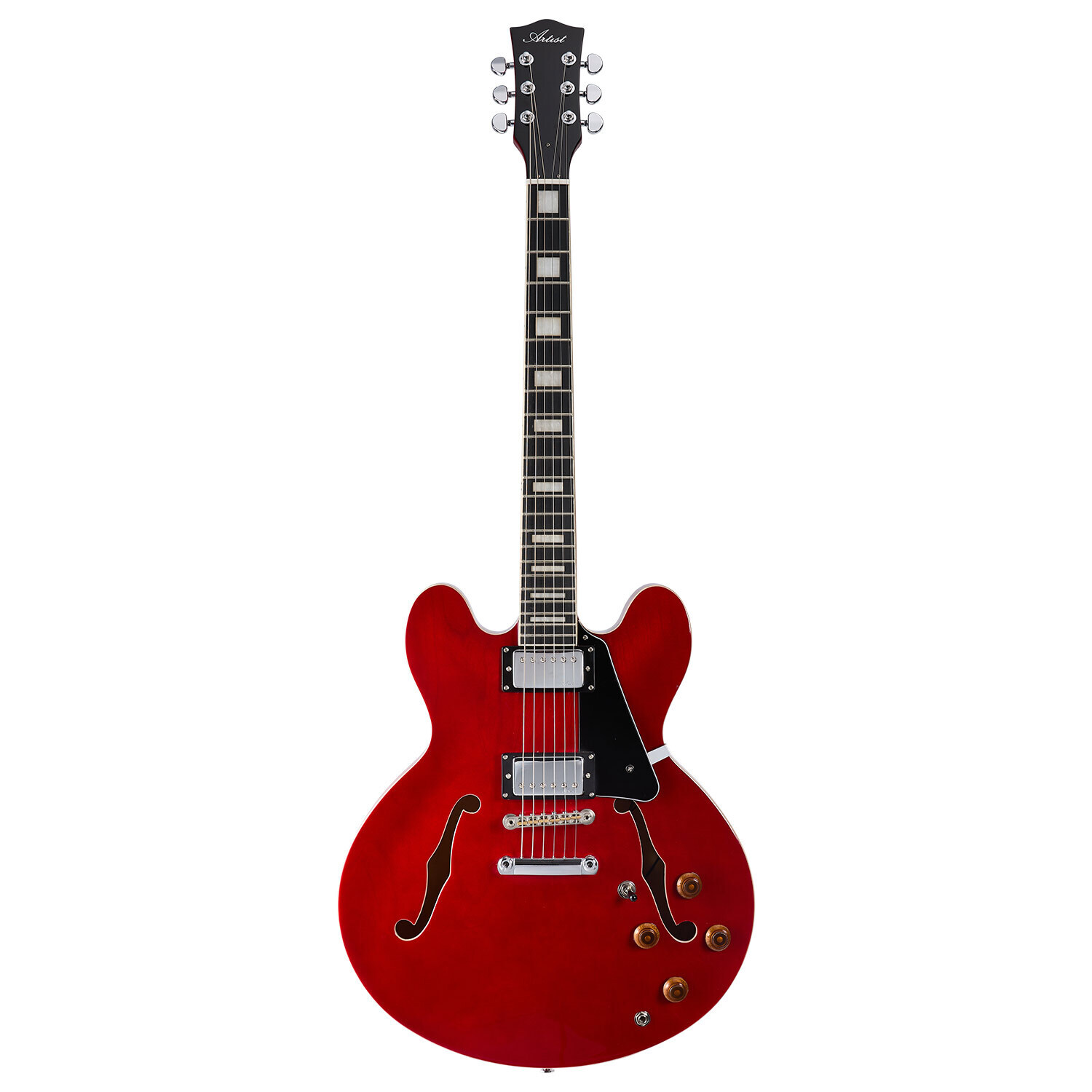 Artist Cherry58DLX Semi-Hollow Electric Guitar w/ Bullbucker ...