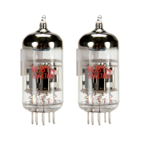 Ruby 12AX7 Preamp Vacuum Tube 2 Pack - Ruby Tubes